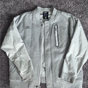 Nike Light Gray Bomber Jacket